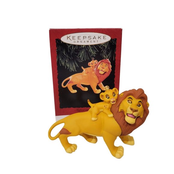 Hallmark Disney Mufasa and Simba Christmas Ornament The Lion King 1994 vintage - Picture 2 of 5